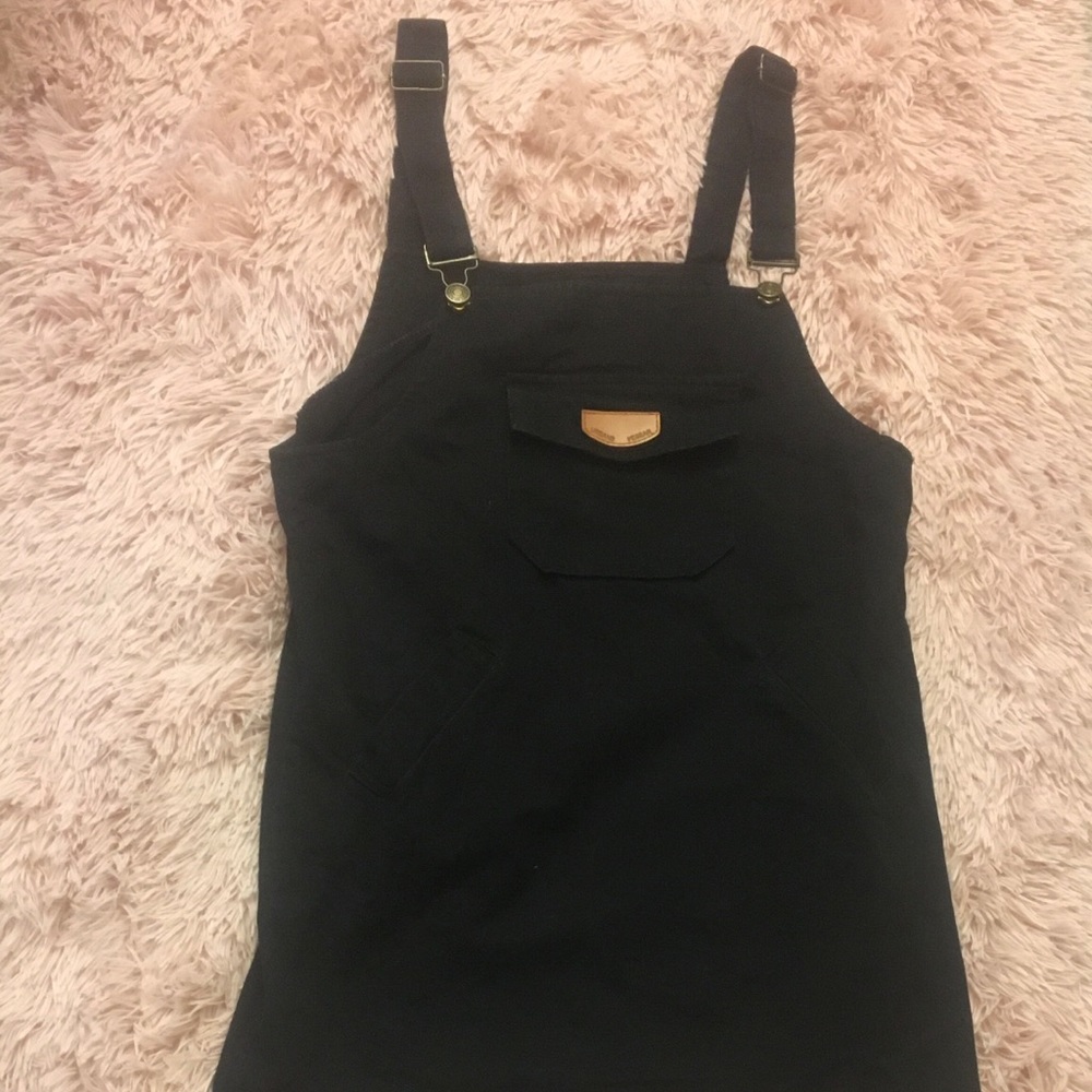 Hengsheng Jeans Black Overall Dress